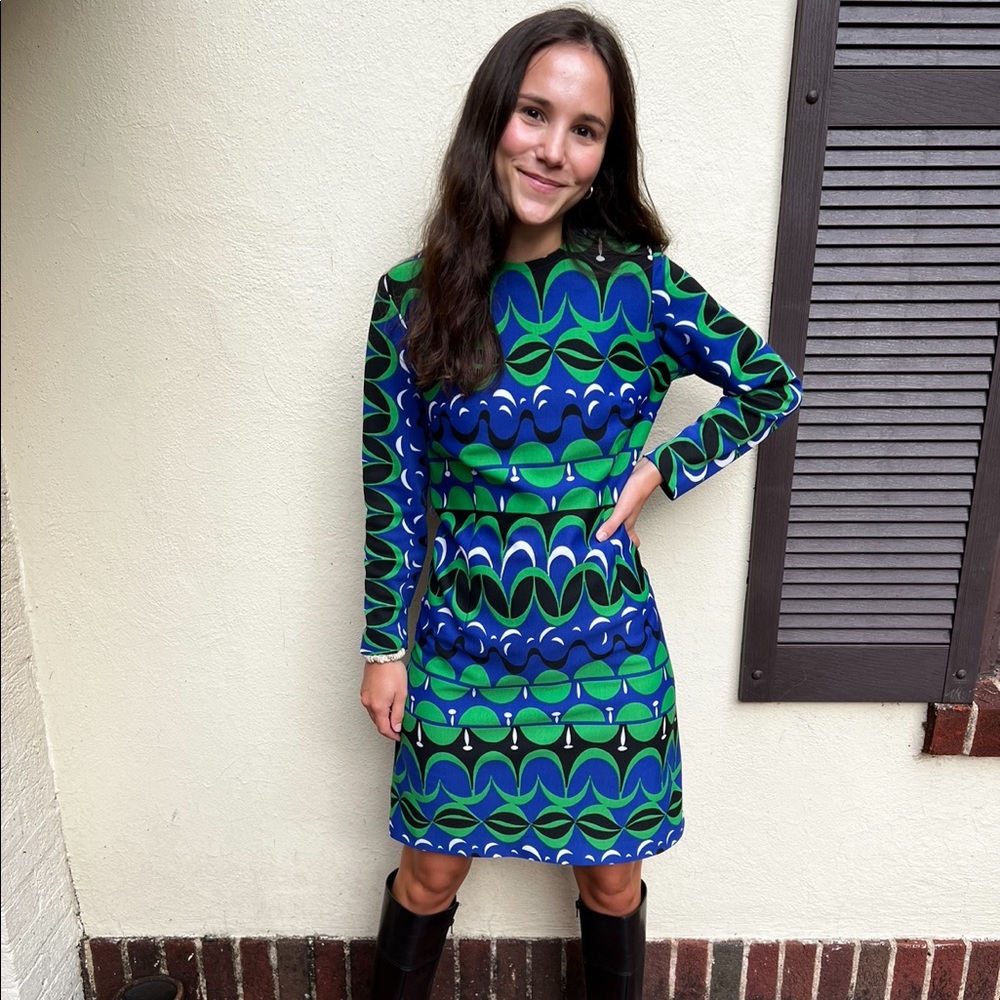 Vintage Lilly Pulitzer style mod mini 60s cocktail party dress